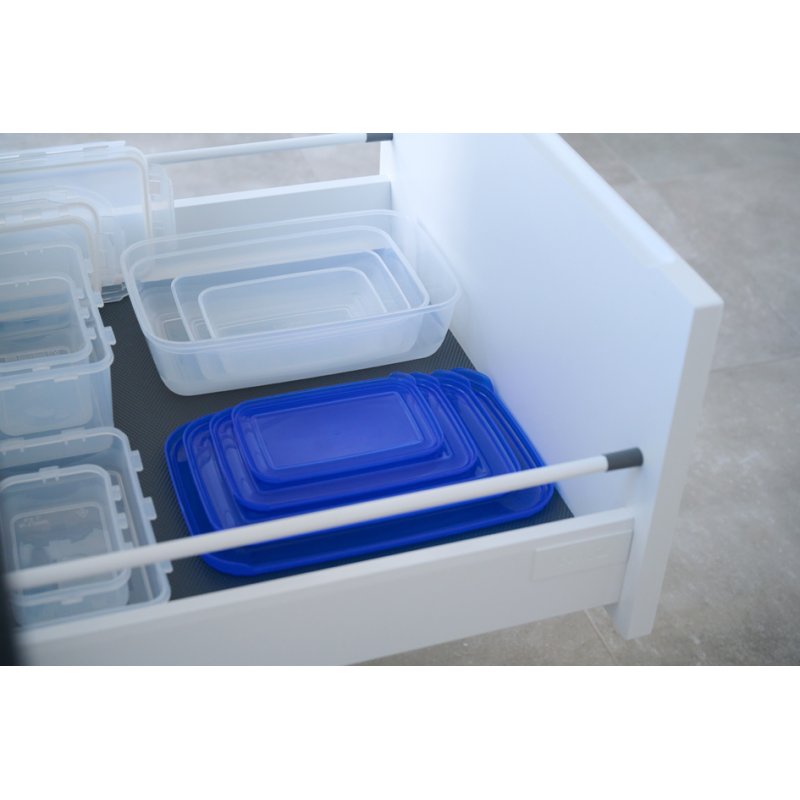 plast team boîte de congélation rectangulaire, 1,9 litre, gris, 255×167×62 mm